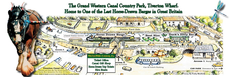 Tiverton Canal Co Map of Canal Wharf